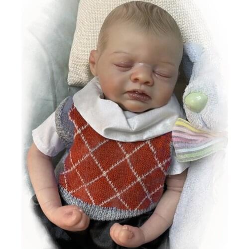 35cm Reborn Dolls Sleeping Closed Eyes Baby for Collection Bebe Reborn Baby Toy Gift for Kids Drop Shipping