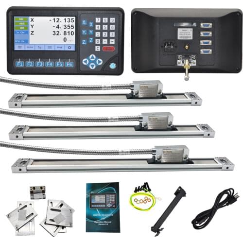 DITRON Magnetic Encoder Scale Dro 3 Axis DRO LCD D80-3V Model Digital Readout Kit (0-1500mm )