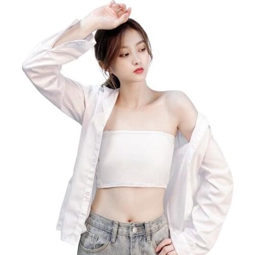 Lesbian Chest Binder Tomboy Tank Tops Flat Hook Short Strapless Wire-Free Underwear Breathable Tomboy Trans Lesbian Breast Wrap