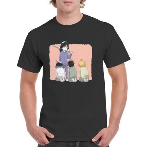 Short Sleeve Men T Shirt Anime Demon Slayer Cotton T-shirt Kimetsu No Yaiba Tanjiro Kamado Tee Clothing