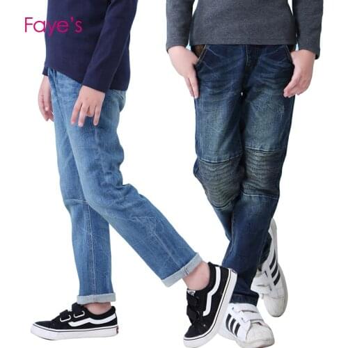 4-12 Years Boys Denim Jeans Trousers Pants Children Clothes Kids Clothing