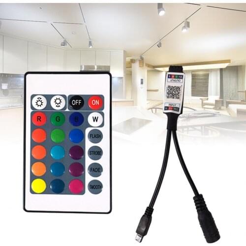 24Key Smart Bluetooth RGB LED controller Infrared Remote Controller for LED Strip Light