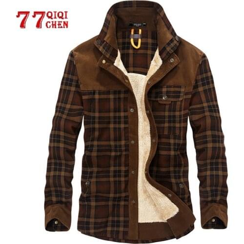 Qiqichen Men's Warm Shirts