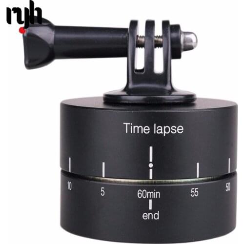 Time Lapse Shooting 60min 120min Timer Rotate Tripod Delay Stabilizer For Gopro Hero OSMO Session SJ4000 SJCAM Xiaomi YI Camera