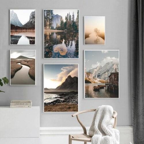 Nordic Decoration Home Painting for Interior Landscape Wall Poster Room Decoration Canvas Poster Picture for The Home Frameless