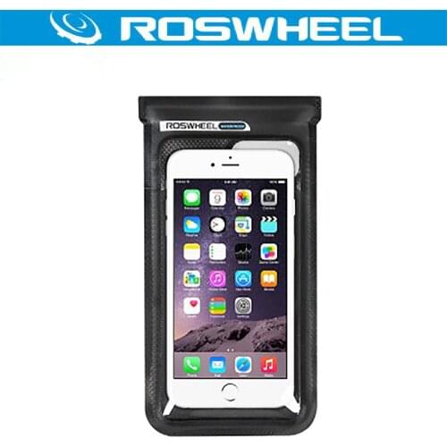 ROSWHEEL Bike100% Full Waterproof 6.0" Bicycle Mobile Phone Bag Case Pouch Touch Screen Cycling Bike Handlebar Bag Accessories
