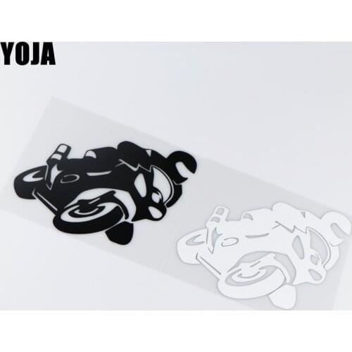 YOJA 14.8X12.9CM Funny Cartoon Car Sticker Art Fashion Motorcyclists Vinyl Decal ZT2-0163