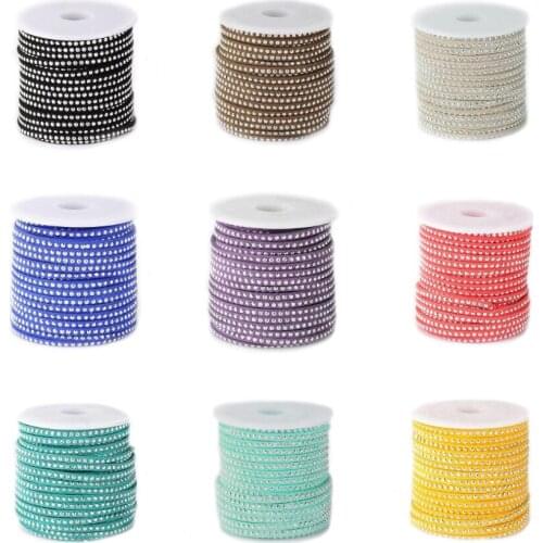 20yards/roll 3x2mm Rivet Faux Suede Cord Faux Suede Lace with Aluminum For DIY Jewelry Bracelet Necklace Making Accessories
