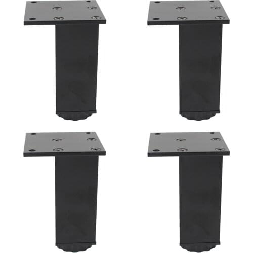 4Pack Adjustable Furniture Leg,Aluminum Alloy Support Feet Heavy Duty Legs for Sofa Bed Desk TV Cabinet Couch Dresser Table 10cm