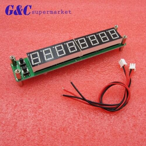 8 digits 0.56"LED 0.1MHz ~ 60MHz 20MHz ~ 2.4GHz Digital Frequency Counter Meter Tester Cymometer RED LED Display RF Signal Input