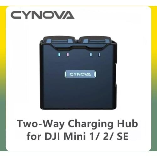 Cynova Two-Way Charging Hub Accessories for DJI Mavic Mini 2 / SE / 1 Fully Charge 2 Batteries in 120 Mins