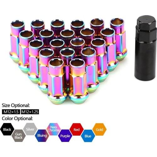 Hot pin iron universal tire nut M12 * 1.5 with sleeve 20 wheel nuts