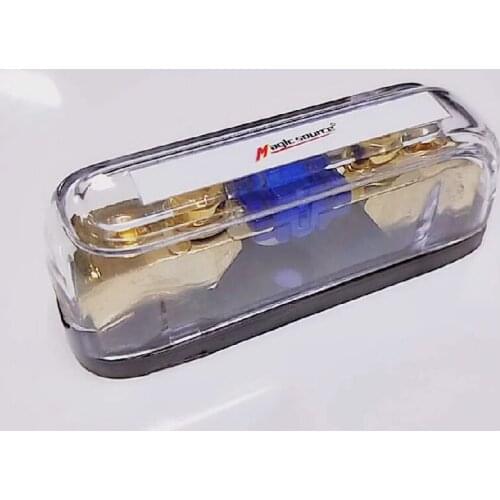 Small Car Audio Car Amplifier Anti-fall High Temperature Fuse Line Fuse Modification Power Cord Connector One Tow One Out