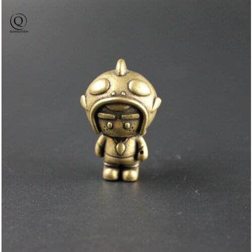 Metal Astronaut Figure Cartoon Packback Bag Car Key Chain Ring Pendant Pure Brass Keychain Hanging Jewlery Fashion Decoration