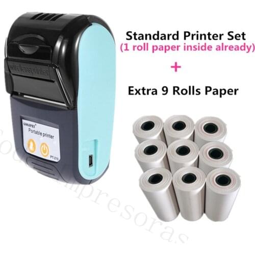 Mini 58mm Bluetooth Wireless Pocket Bill Printers Portable Thermal Receipt Printer Android PC Computer Invoice Printer Impresora