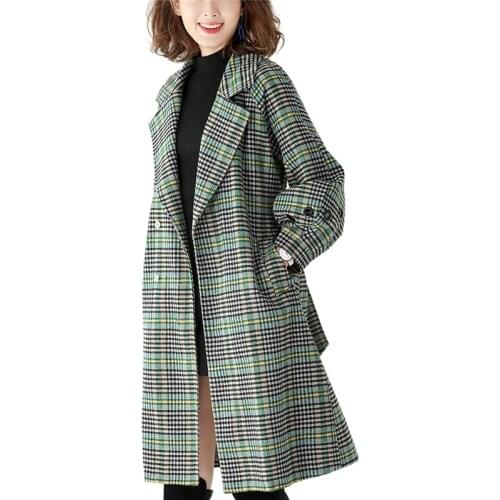 MLNRFZ Women's Plaid Coats