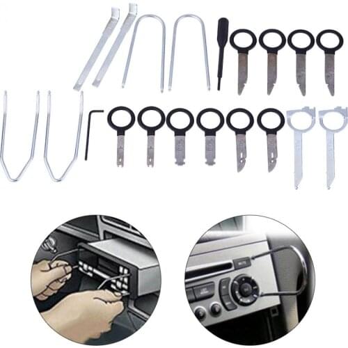 20pcs Car Radio Audio Removal Install Key Kit Stereo Dash CD Player Removal Tool Set Car Accessories