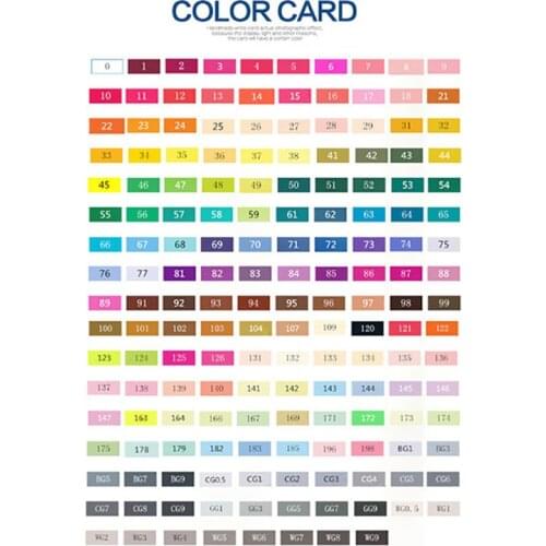 1PCS Touchfive Marker Set 168 Colors Can Choose Dual Head Sketch Markers Brush Pen For Draw Manga Animation Design Art Supplies