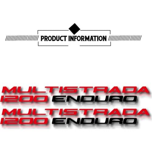 Motorcycle bicycle car fuel tank sticker wheel helmet waterproof reflective logo suitable for Ducati multistrada 1200 enduro