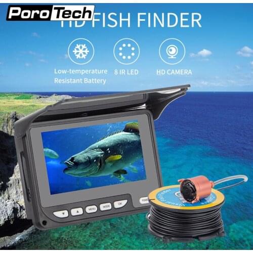 Low Temperature Resistant Battery Fish Finder 8 Infrared Led Under Water Recording Camera F05C Large Wide Viewing Led Control