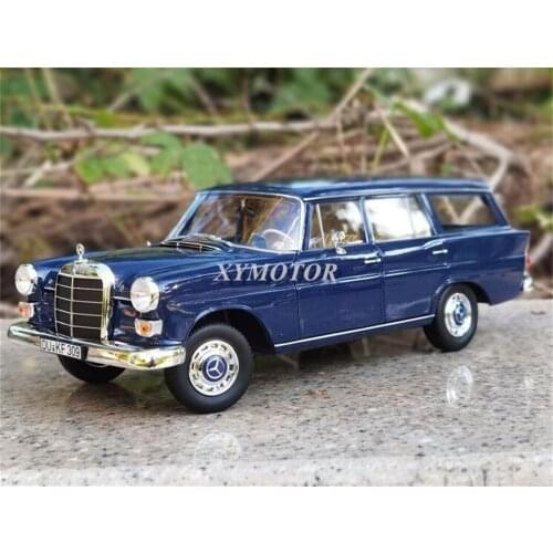 Norev 1:18 For Benz 200 Universal 1966 Wagon Metal Diecast Model Car Blue Toys gifts Display Collection Ornamets