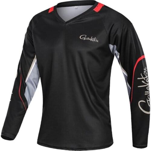 2022 NNew Gamakatsu Fishing Clothing Long Sleeve Camping Hiking T Shirt Anti UV Fishing Clothes Quick Drying Jerseys