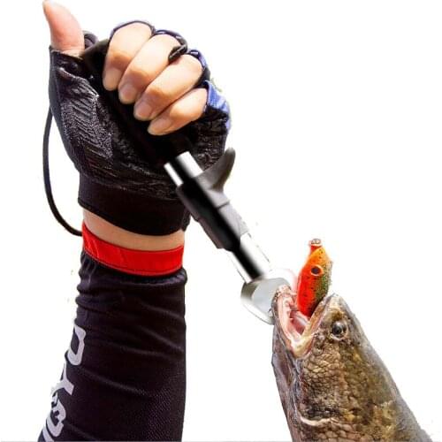 Portable Fish Lip Grip Grabber Gripper Tool Fish Holder Stainless Steel Fishing Tackle Basic
