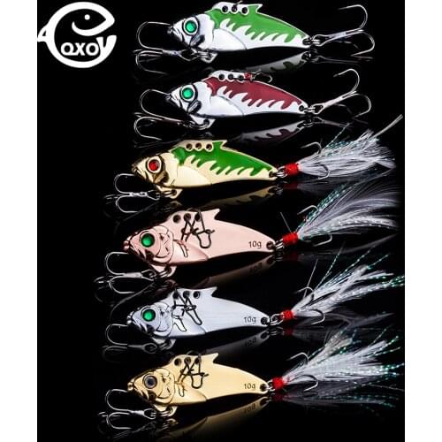QXO All For Fishing Hard Lure Vib Fishing Lure Wobbler Treble Hooks Fishing Tackle Fly Sinking Sea Fish Supplies Seaknight