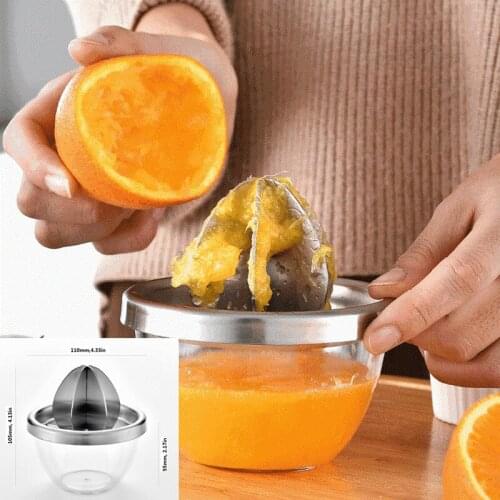 Stainless Steel Manual Squeezer Mini Juicer Press Squeezer Citrus Juicer Handhold Orange Lemon Juice Maker