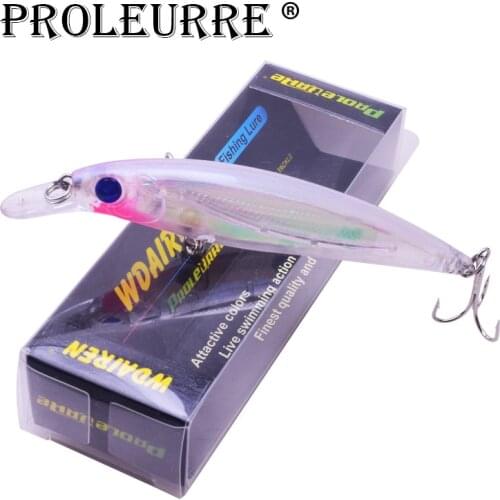 Proleurre 1pcs 110mm 13.5g Boxed Minnow Fishing Lure Hard Bait Fishing Wobbler Pesca Artificial Topwater Pike Fishing Crankbait