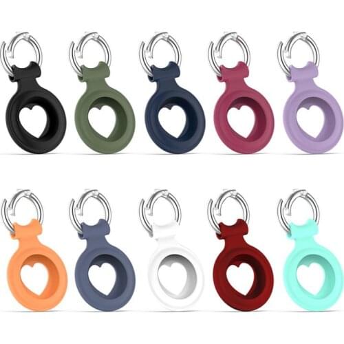 Silicone Protective Cover For Airtags Locator Anti-sweat Scratch-resistant Protective Sleeve With Spring Buckle For Apple Airtag