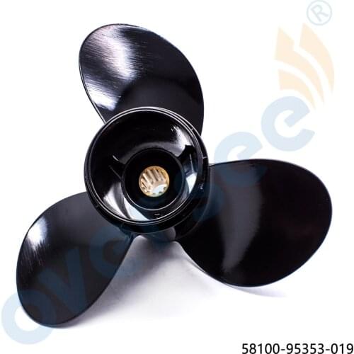 OVERSEE Aluminum Outboard Propeller 11-3/8x14 40 50 55/60/65 HP 58100-95353-019 For Suzuki Outboard