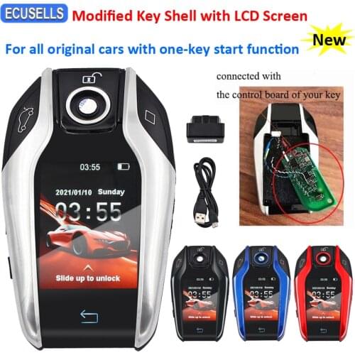 Modified Boutique Smart Remote Car Key with LCD Screen & OBD for Mercedes-Benz for BMW for Buick for Audi for Cadillac for Lexus