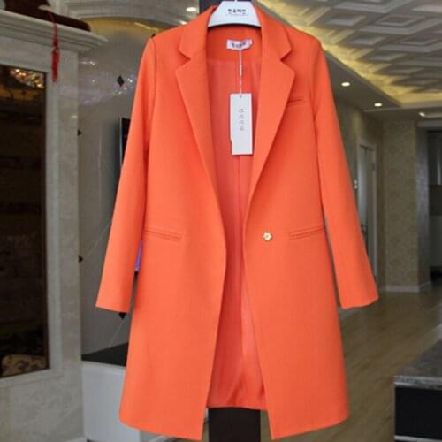 2021 Spring and Autumn New Mid-length Plus Size Suit Jacket Temperament Versatile Fashion Office Blazer Female High Quality