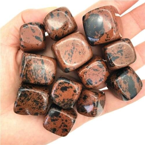 10-20mm 100g Natural Red Obsidian Tumbled Stone Healing Reiki Crystal Chakra Decoration Natural Quartz Crystals