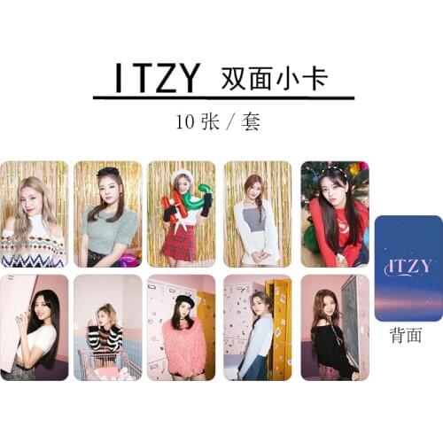10pcs/set Kpop ITZY Photocard Double side print HD high quality photocard for fans collection Round corner New K-pop ITZY Cards