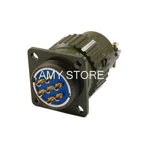 2mm Diameter 7 Pins Male Circular Connector Adapter AC 500V 20A