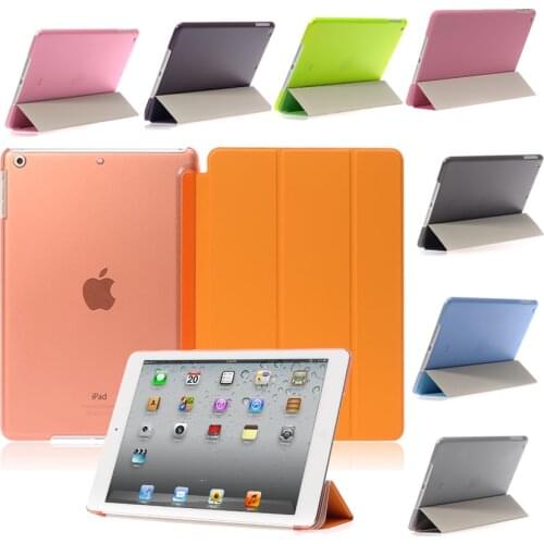9.7''Ultra-thin Slim Tablet Case for iPad Air Air 1 Case Flip Magnetic Folding PVC A1474 A1475 Cover for iPad Air 1 Smart Case