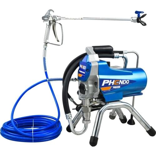 PHENDO 390 Airless Paint Sprayer Machine 1200W with Spray Gun Suit for Renovation Team Painter Home Improvement