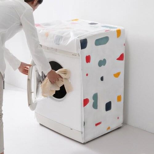 OTHERHOUSE PEVA Washing Machine Cover Waterproof Case Dust Cover for Washing Machine Bathroom Washer and Dryer Covers Lavadora