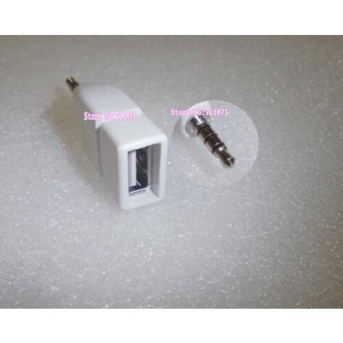 Four Section 3.5 Male to USB Female Adapter 4 section 3.5mm to USB2.0 Female Connector Car connect U disk to play music