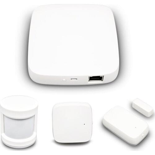 Tuya Zigbee Hub Smart Home PIR Sensor Door Sensor Temperature and Humidity Sensor Home Automation Scene Security Alarm System