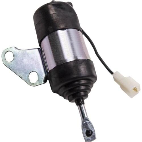 Fuel Shut Off Solenoid 16851-60010 for Kubota Mower B7410D BX1500D BX1800D BX1830D BX2230D ZD18 ZD21 ZD221 ZD323 D722 Engine 12V