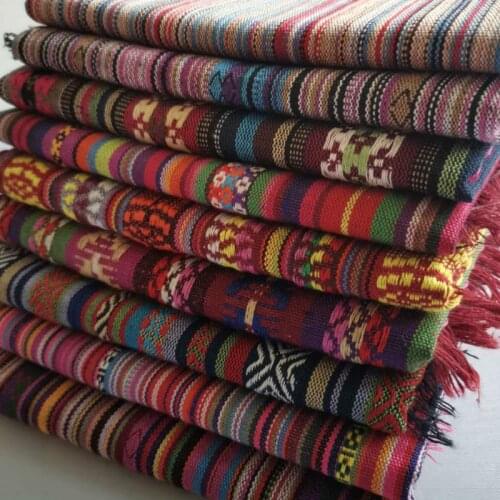 Diy Ethnic Sofa Bag Curtain Cotton Fabrics Textile for Patchwork Materials Fabric Tissu Sofa Cover Fabric Cotton Linen