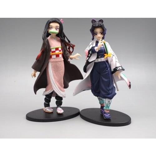 15Cm Anime Figure Demon Slayer Action Figure Toys Kimetsu No Yaiba Doll Tanjiro Nezuko Zenitsu Collectible Model Childrens Toys