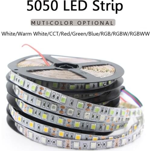 DC12V SMD 5050 RGBW RGB+WW RGB CCT led strip light Flexible LED Tape Double Color CW/WW Dual White Color Temperature Adjustable