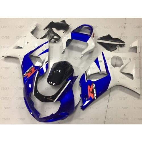 GSX R 600 750 1000 2000 - 2003 K12 Motorcycle Fairing GSX R600 R750 R1000 2000 03 02 White Blue Fairing Kits