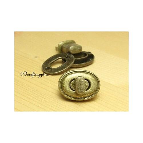 Turn lock wallet purse locks twist-locks Purse Flip Locks vintage bronze E63