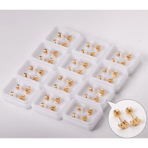 LUXUKISSKIDS 12Pairs/Lot Flower Shape Silver Color Small Stud Earrings For Woman Festival Present Sale By Bulk Trendy Jewelry