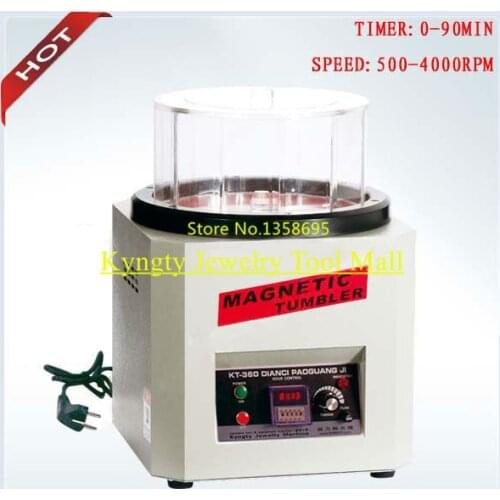 Magnetic Tumbler - Extra Large Buy One Get 300 g Magnetic Pins Free Jewelry Polishing Machine Jewelry Tools Capacity 1300g